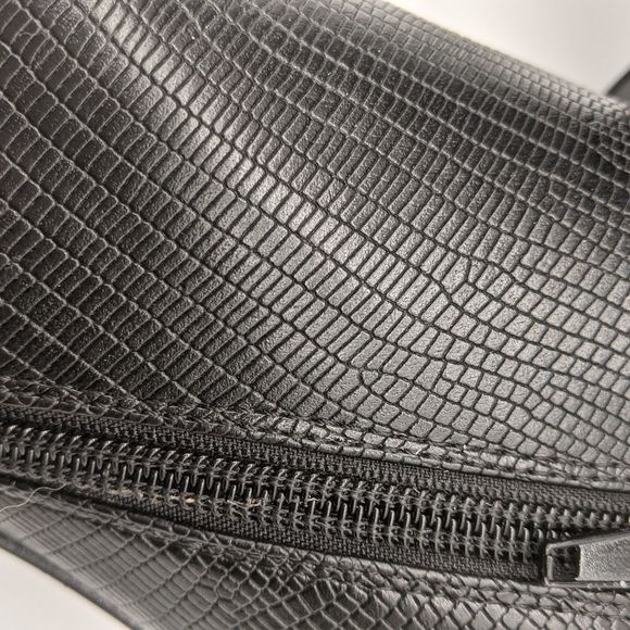 Steve Madden Crocodile Nile Black Peep Toe 5" Stilettos Sz 11 EUC - Picture 11 of 14